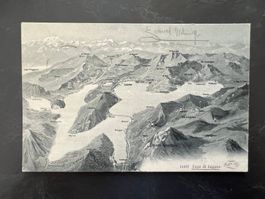 AK 1906 Panorama Luganersee     (G3468)