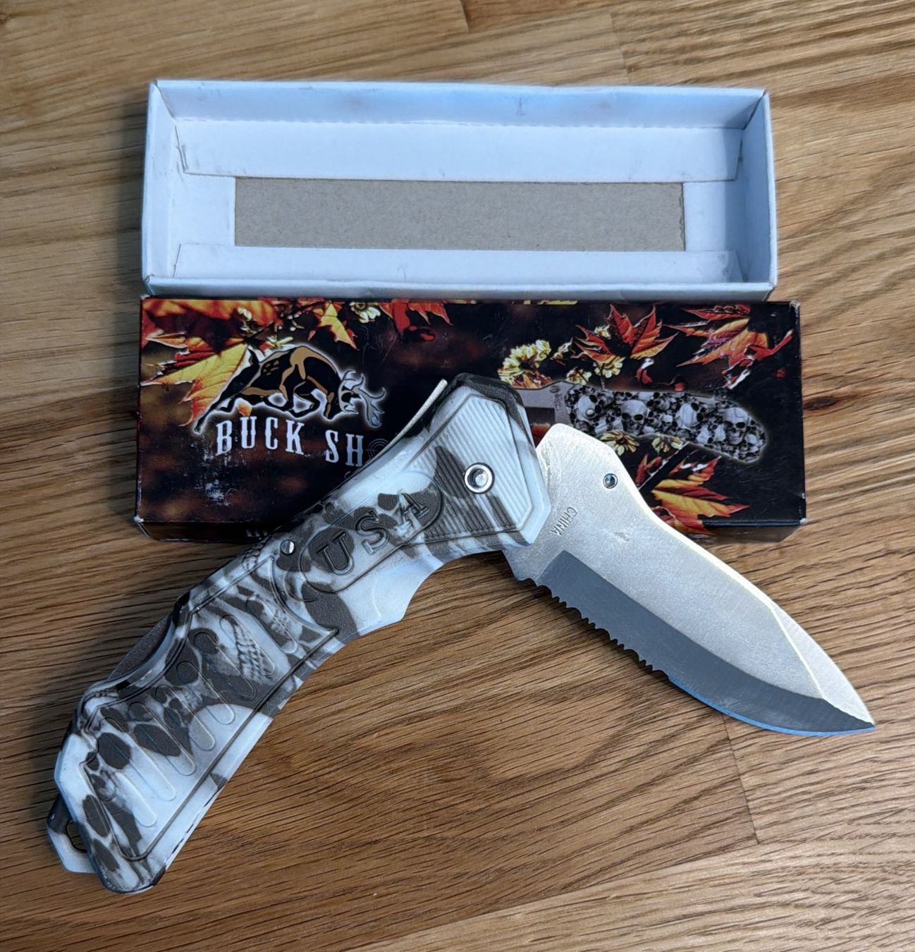 Couteaux militaires: FROST BUCK SHOT CUTLERY FOLDER MESSER – Neuf avec emballage d'origine à Zürich par Frei-Occasionen 1