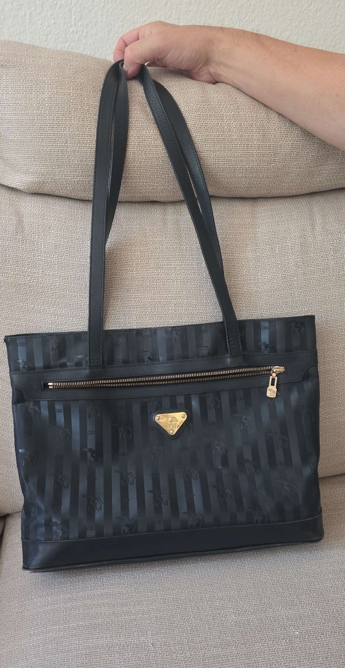 Maison Mollerus Taschen: Schwarze Henkeltasche Maison Mollerus Shopper "Berlin" – Gebraucht aus Binningen von Hofka64