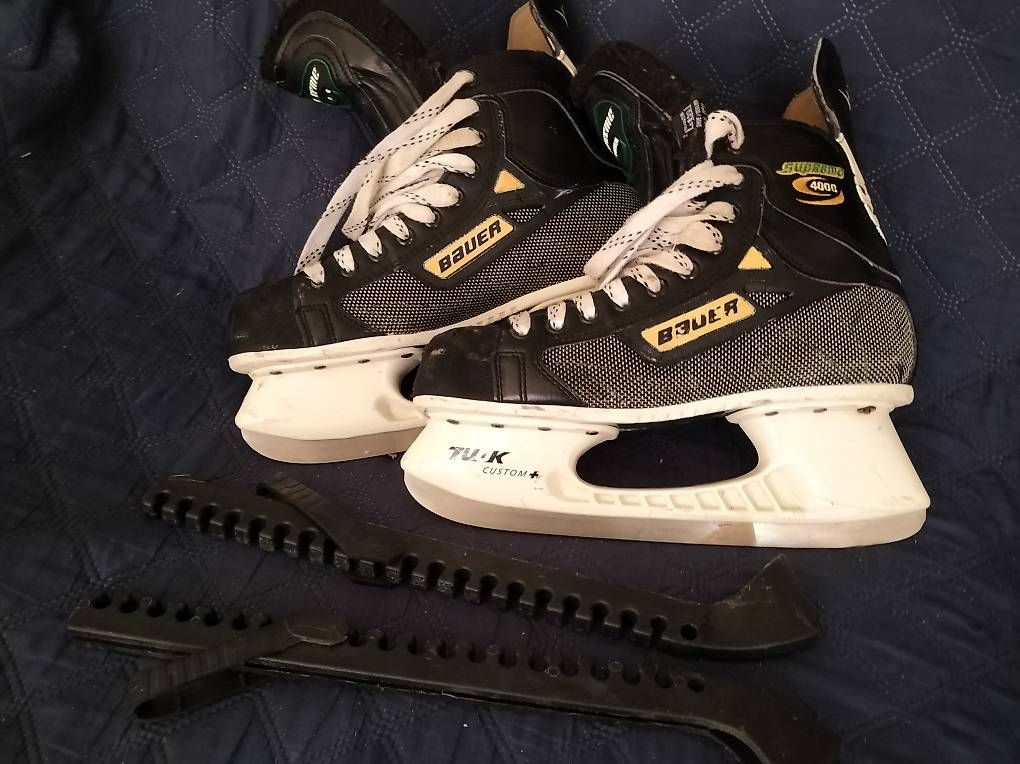 Pattini da ghiaccio: Vintage Bauer Supreme 4000 Skates – Usato da Herrliberg venduto da ofehrmedia
