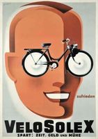VeloSolex Werbeplakat zufrieden