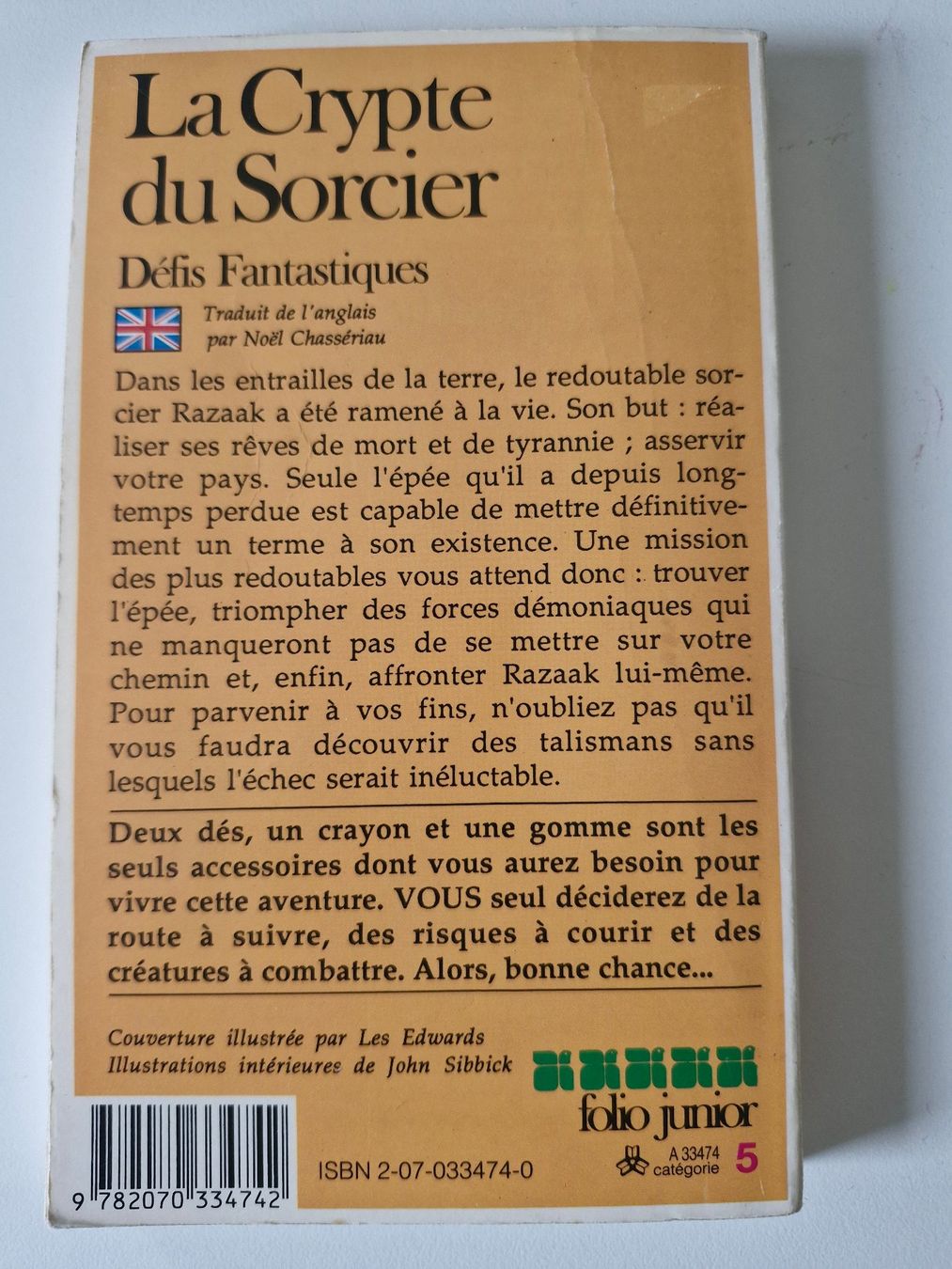 Bücher: LDVELH - La Crypte du Sorcier – Gebraucht aus Belfaux von Fanfouet 1