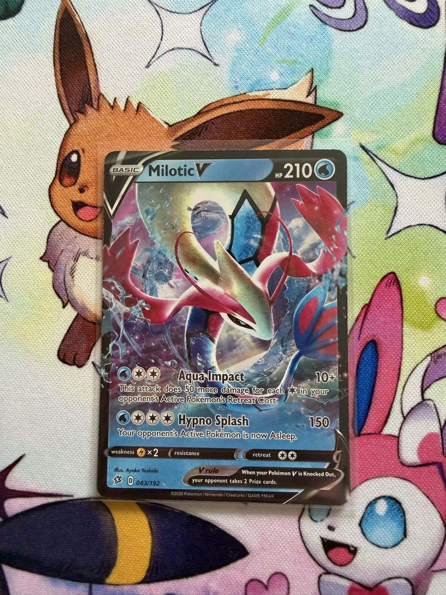Pokémon Carte collezionabili: Pokemon Milotic V 043/192 D – Usato da Grindelwald venduto da TSG-G-Town