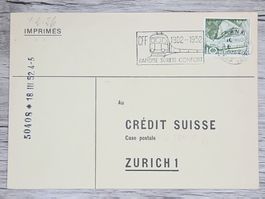 CL04 Carte Postale + Timbre Suisse 1952