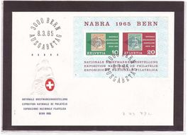 1965  FDC  mit Block NABRA Bern