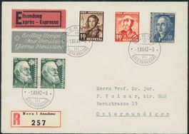 1942 - Pro Juventute - Ersttagsbrief FDC ET - Gaudard