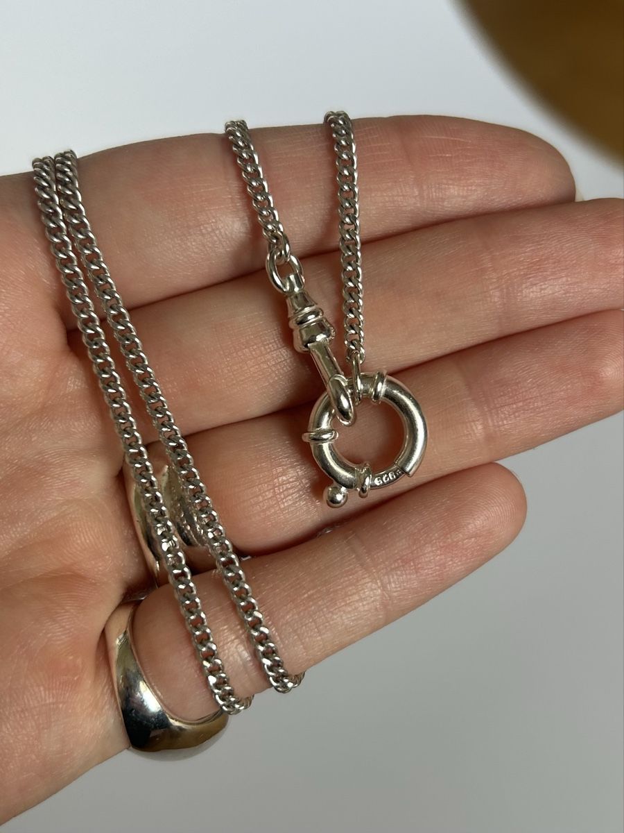 Catenine: Vintage Sterling Silber Kette 62cm – Usato da Bern venduto da Ilikebluegems 1