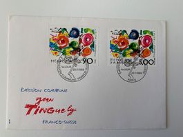 1988 Gemeinschaftsausgabe Schweiz-Frankreich Tinguely ET