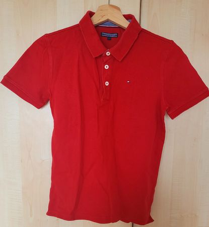 Tommy Hilfiger Red Polo Shirt, Size 152