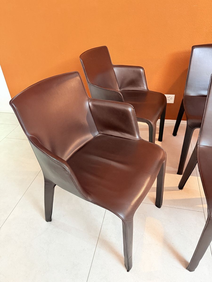 Knoll Stühle: Walter Knoll Gio Lederstuhl - 6er Set  – Gebraucht aus Grenchen von Nur_2540 9