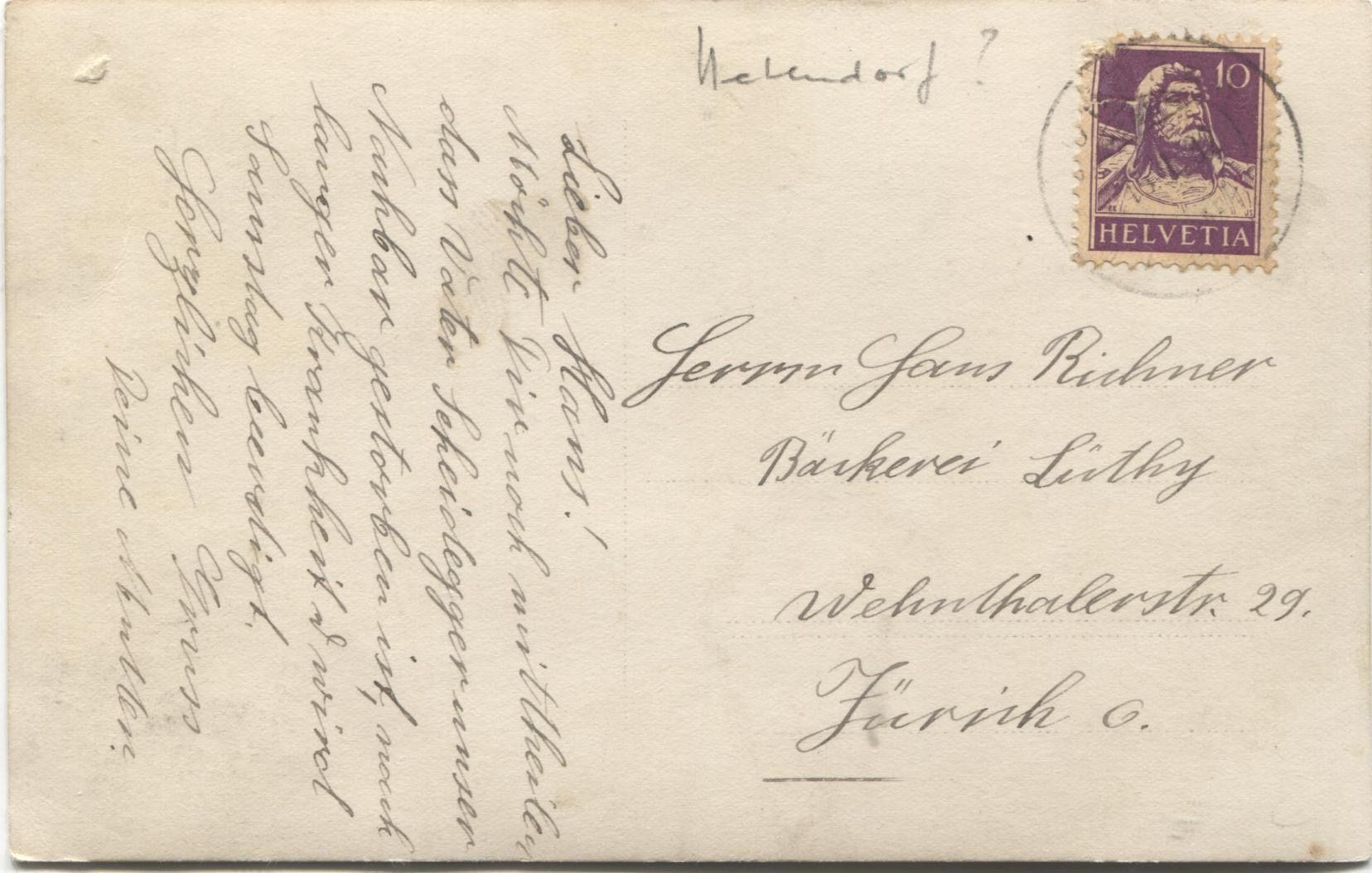 Cartoline postali: LANDWIRTSCHAFT/GARTEN 1920 BE/AG? – Usato da Wil SG venduto da Clanx 1