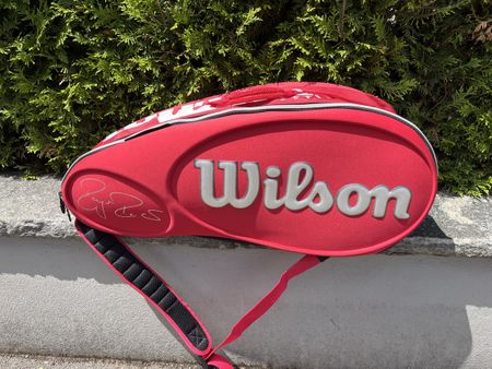 Wilson Tennistasche / Schlägertasche (Rot/Schwarz)