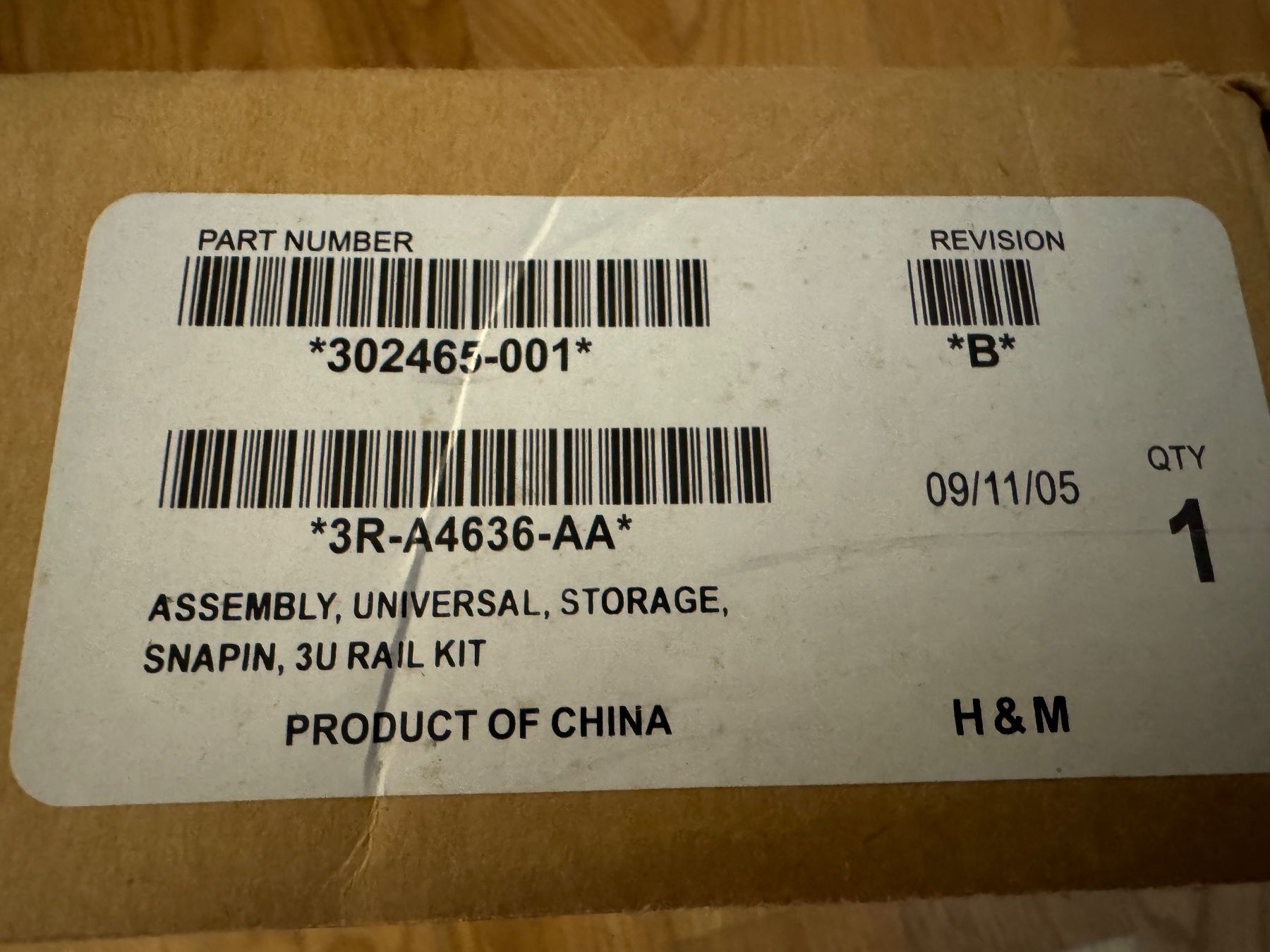 Hewlett Packard Racks & Ständer: HP-Rackschienen MSA 30 Storageworks 302465-001 – Neu und originalverpackt aus Wettswil bei Zürich von Trubarus 2