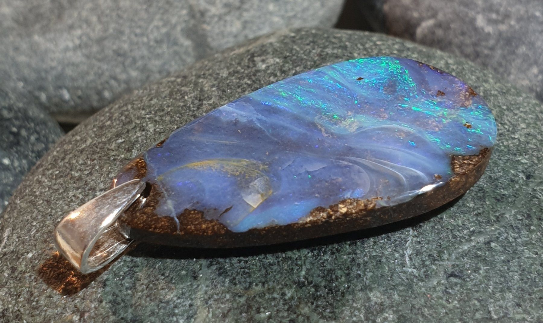 Ciondoli: Anhänger Boulder Opal. – Nuovo (secondo la descrizione) da Niederbüren venduto da Raphael014 4
