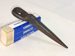 1 schöner antiker Vorreiber, Schmiedeisen (LOT949#FBS2)