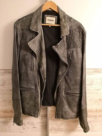 Parker Echte Lammnappa leder Jacke Größe M