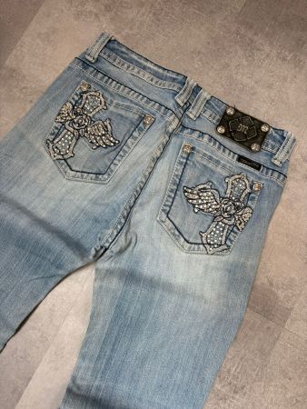 Vintage Miss Me Straight Jeans - Grösse M/30
