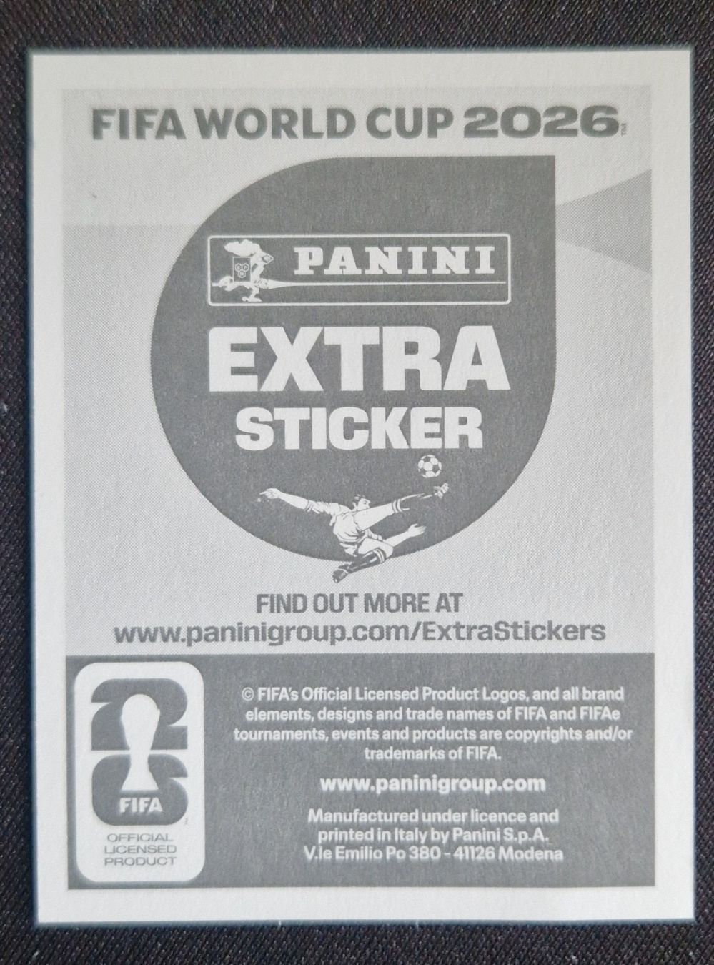Panini Carte collezionabili: Panini FIFA 2026 Extra Sticker - Moisés Caicedo rare – Nuovo e nell'imballaggio originale da Villars-sur-Glâne venduto da MrLobTec 1