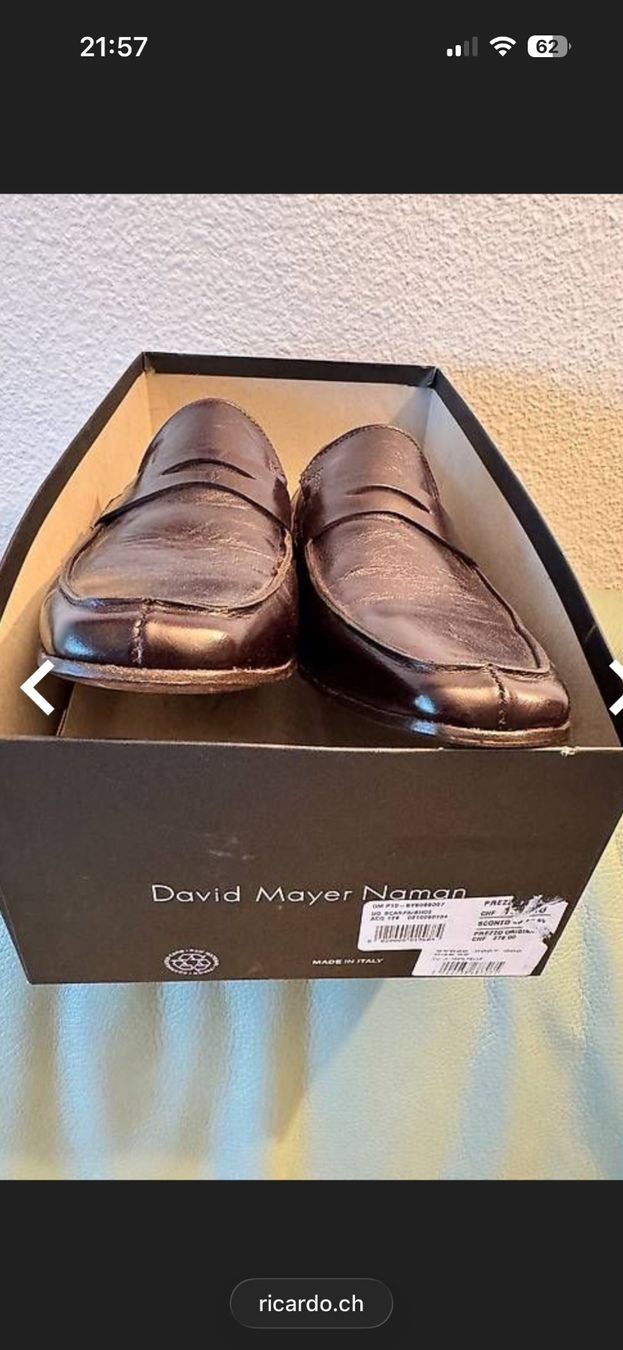 Scarpe da uomo: Lederschuhe 43 – Usato da Zürich venduto da Cibin 2
