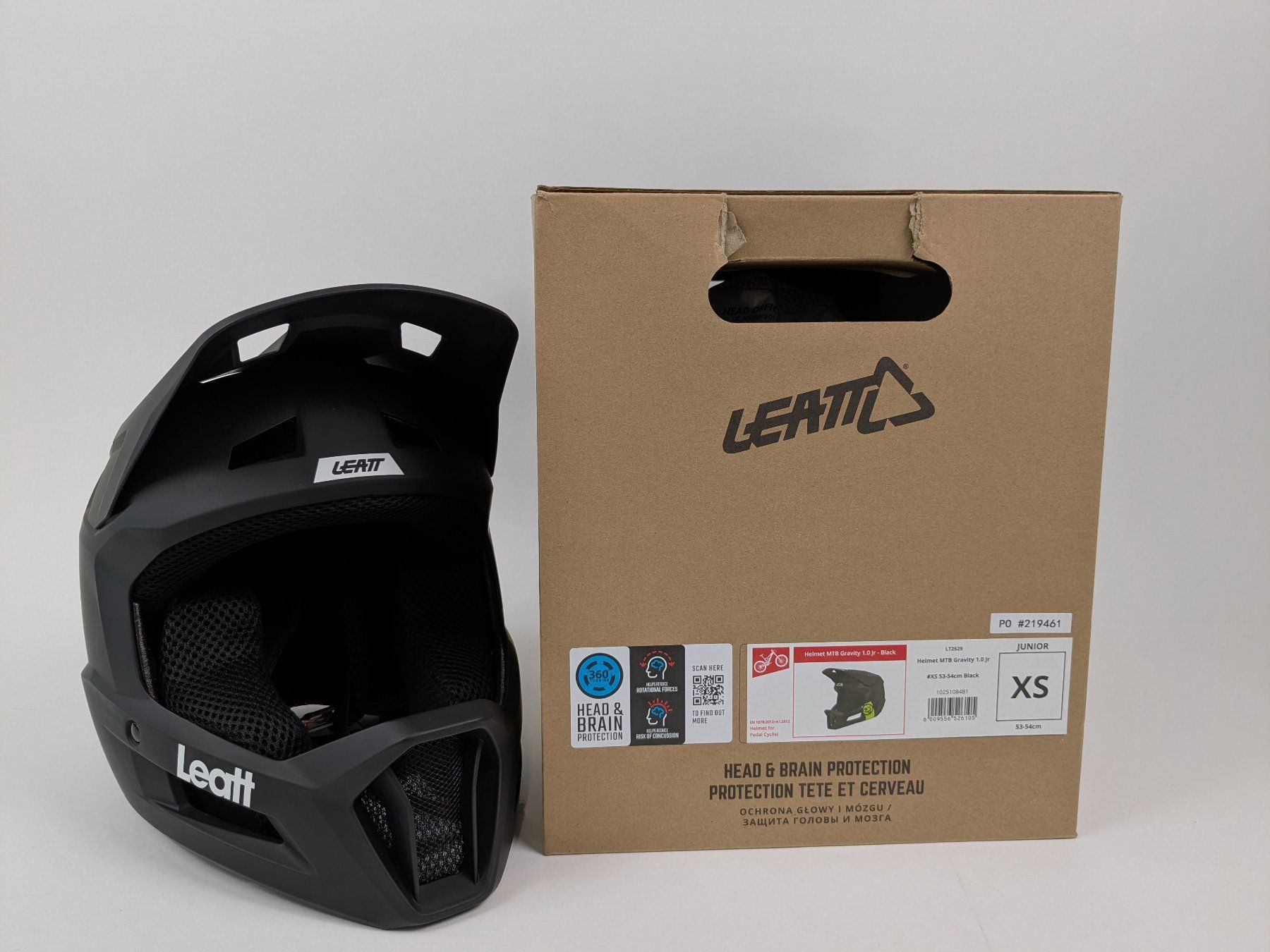 Leatt Caschi: LEATT Gravity 1.0 MTB-Junior Velohelm – Nuovo (secondo la descrizione) da Dintikon venduto da Restwert_Dintikon