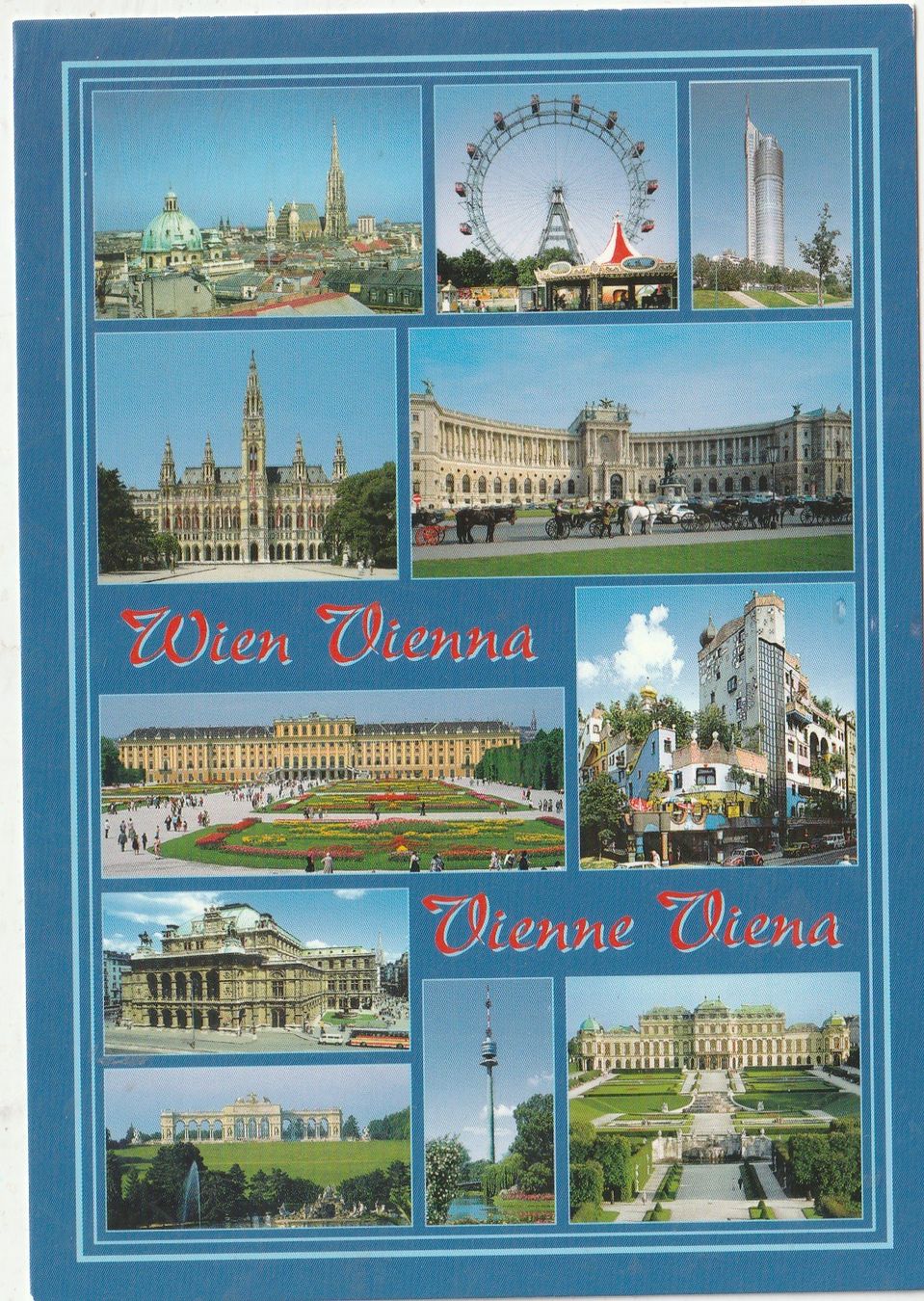 Cartoline postali: 4 Karten Wien – Usato da Lumbrein venduto da made02 6