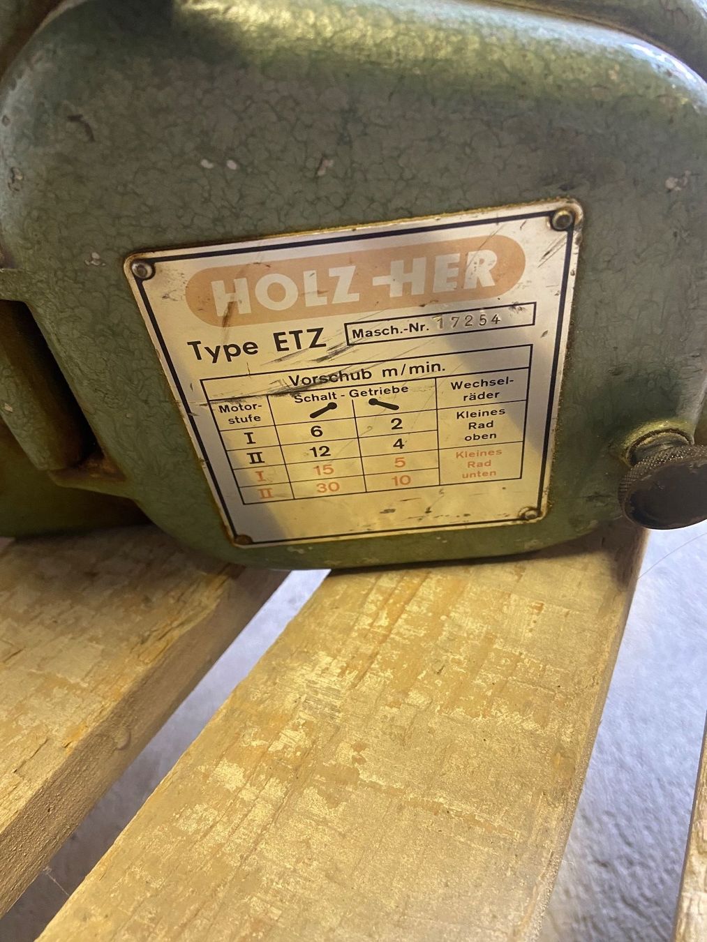 Alle Maschinen: Vorschubapparat Holzher – Gebraucht aus Dübendorf von  3