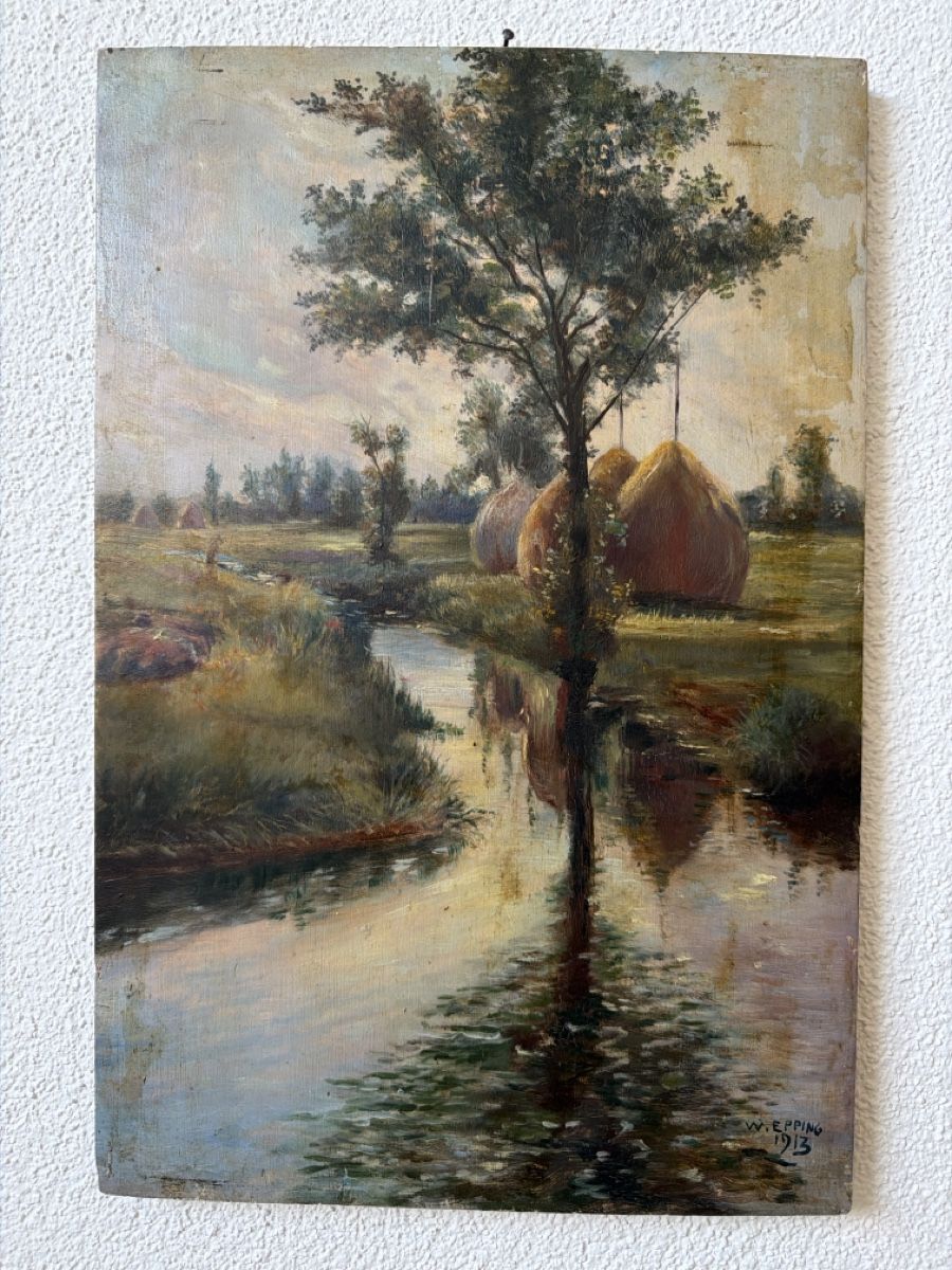Gemälde: Altes Gemälde signiert W. Epping 1913. – Gebraucht aus Biberist von Momo33