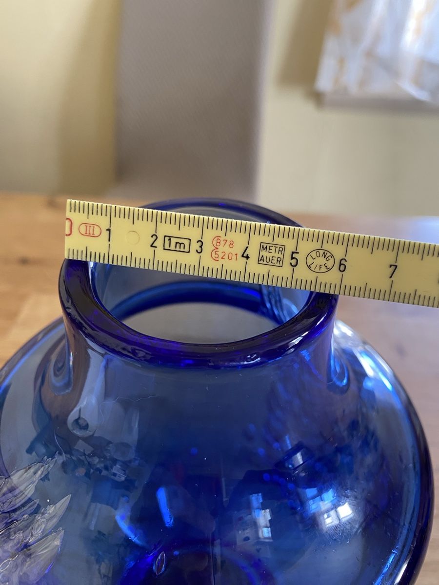 Vasi & Recipienti: Schöne Kristallvase Blau – Usato da Flawil venduto da Naphtali 6