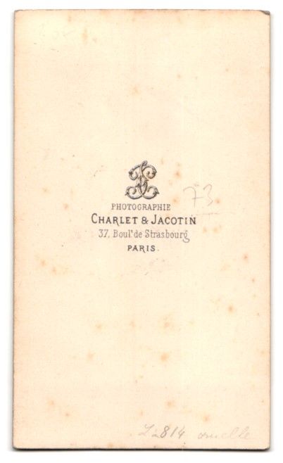 Fotografie & Manifesti: Fotografie Charlet, Jacotin, Paris, 37 B – Usato da Berlin venduto da bartko-reher 1