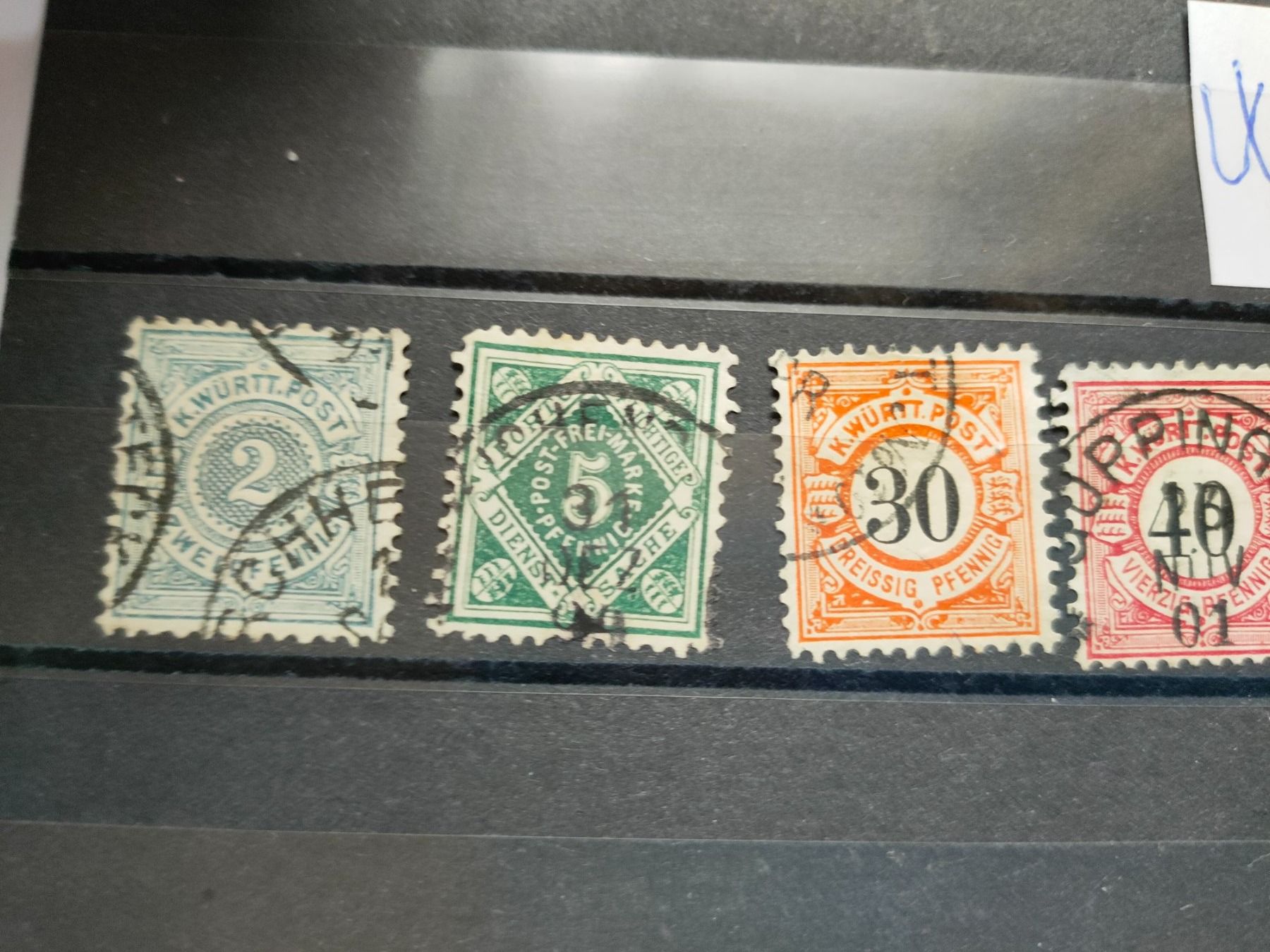 Tutti i francobolli: Briefmarken Lot Württemberg Alt – Usato da Bronschhofen venduto da happynews2018 1