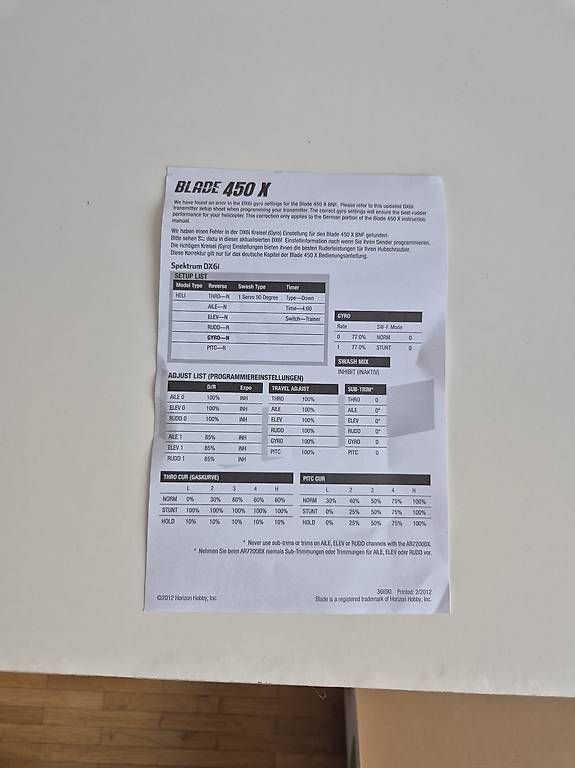 Modellismo RC: Hélicoptère radiocommandé Blade 450X – Usato da Genève venduto da Thefirstseller 3