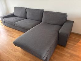Ecksofa grau von IKEA günstig abzugeben
