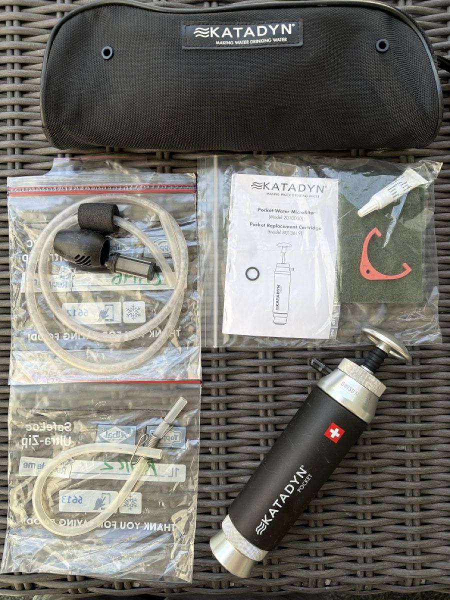 Katadyn Sanitari: Katadyn Pocket Wasserfilter Microfilter guter Zustand – Usato da Stäfa venduto da AlpenSegler01