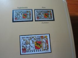 Abart 750 Jahre Bern 1941, **, "Farbfehler"