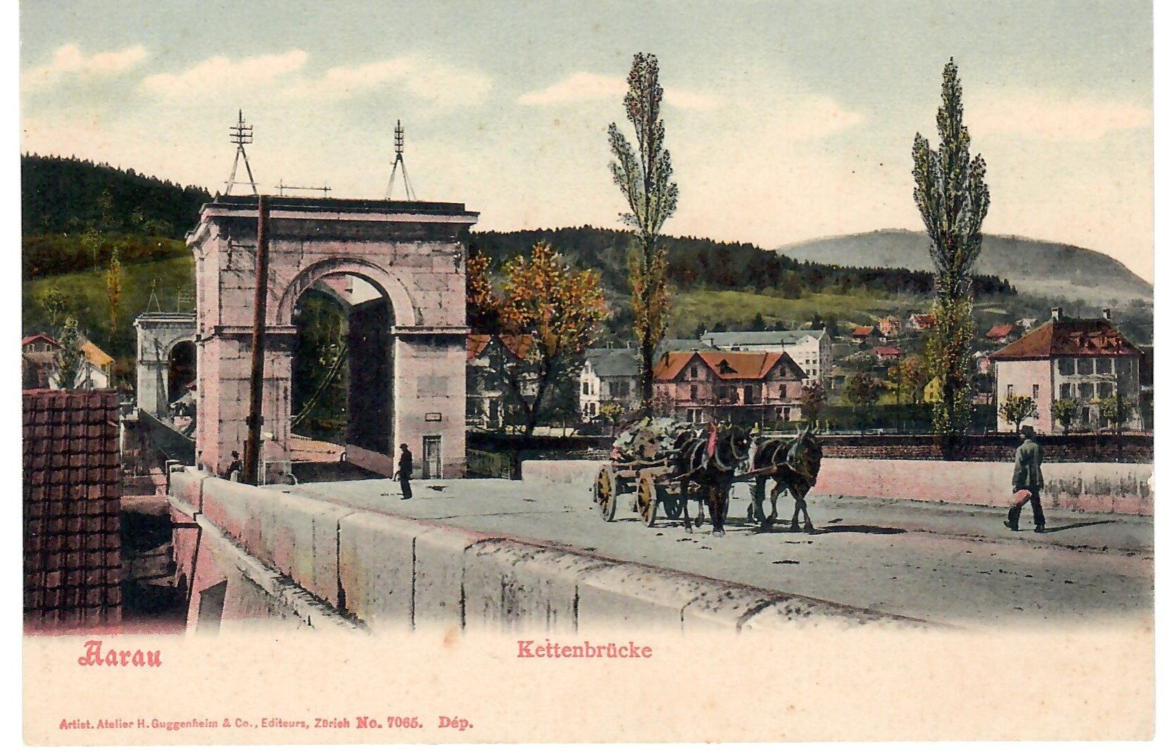 Cartoline postali: Aarau - Kettenbrücke – Usato da Zweisimmen venduto da jakobsweg