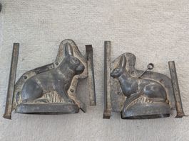 Antike Osterhasen Backformen (nicht für Schockolade)
