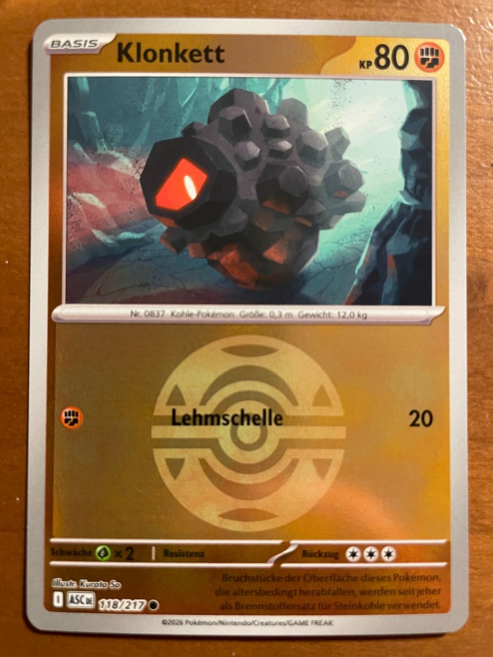 Pokémon Carte collezionabili: Pokemon Klonkett Reverse (Versand gratis) – Nuovo (secondo la descrizione) da Chur venduto da Angerson