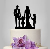NEUER Torten Topper Hochzeitstorte Paar & Kids - 2021057