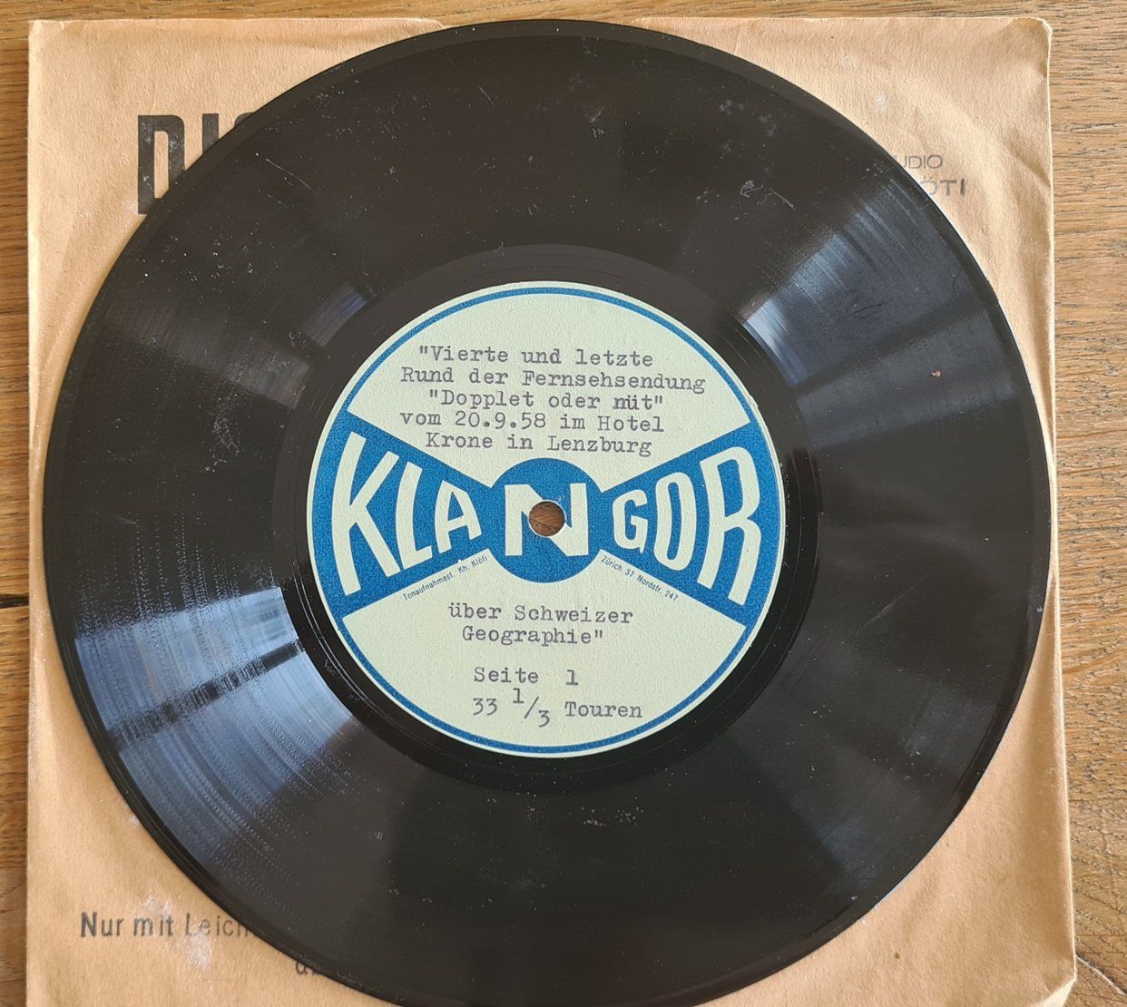 Dischi in vinile: Schallplatten als Alte Tondokumente – Usato da Ostermundigen venduto da Nigel2006