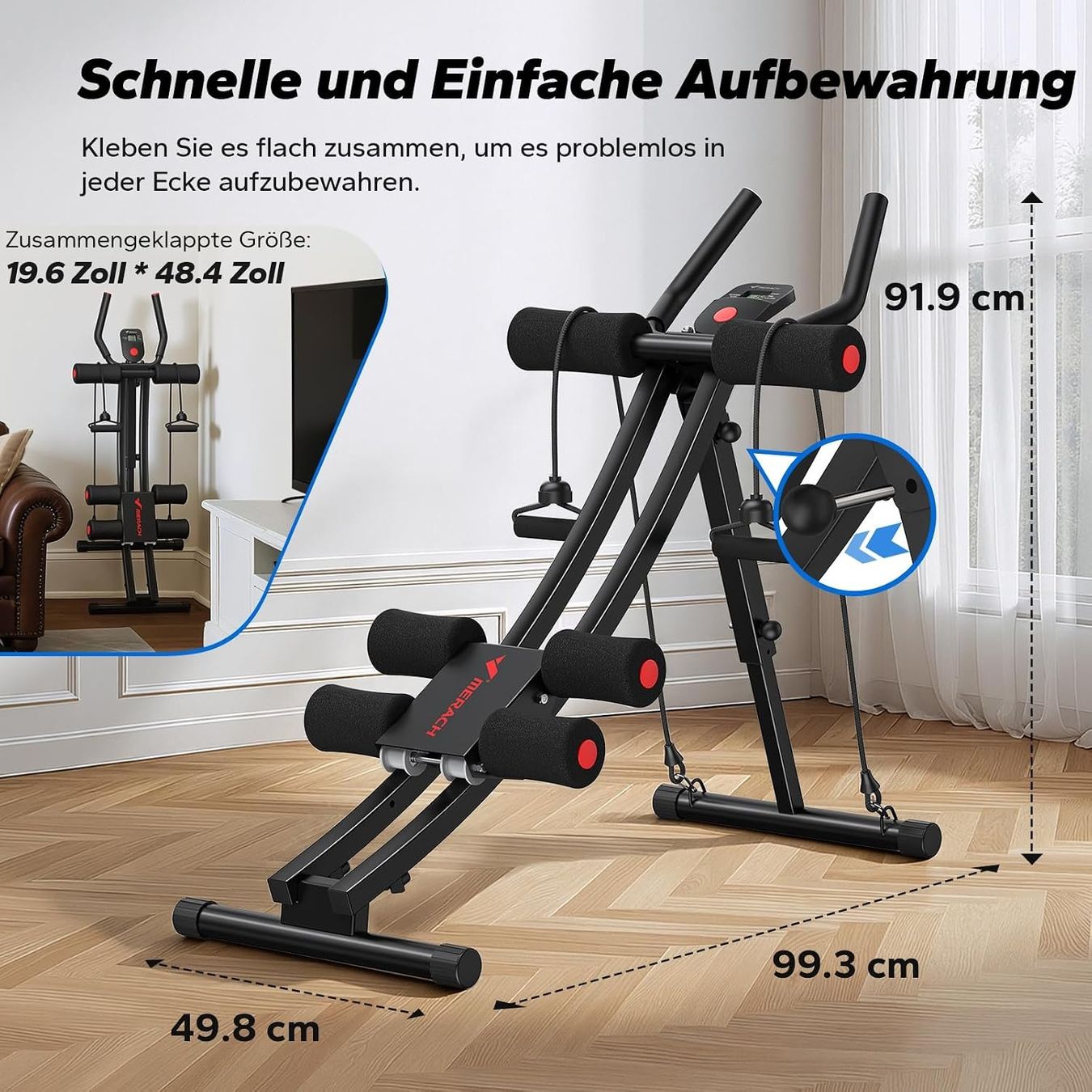 Hometrainer: Bauchtrainer Ab Roller Dual Track verstellbar – Nuovo e nell'imballaggio originale da St. Gallen venduto da VerkaufsMaus50 5