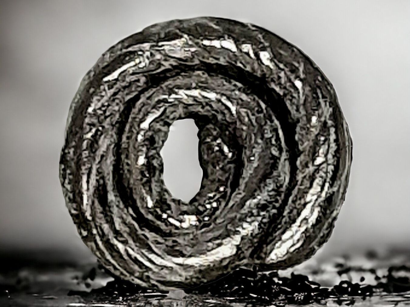 Boucles d'oreille: Handgefertigter Statement - Single-Ohrstecker aus Stahl – Neuf avec emballage d'origine à Aarau par Schmuckhoehle_MD 2