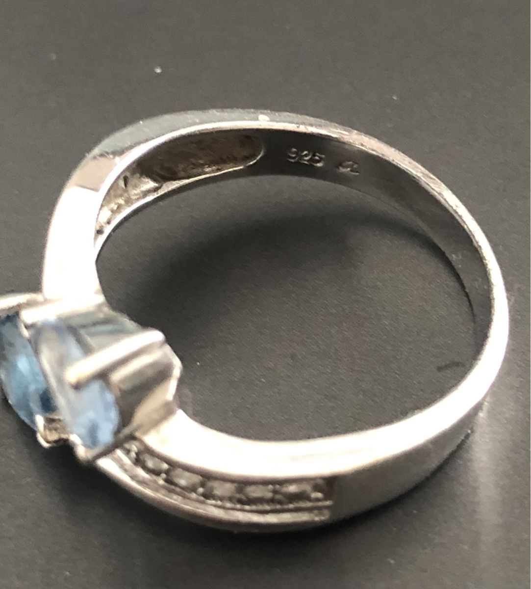 Anelli: Silberring 💍 mit hellblauen Zirkonia – Usato da Luzern venduto da Pool33 2
