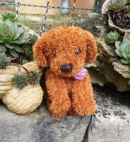 Hund gestrickt retro vintage  Stil 17 cm  handmade Dekor