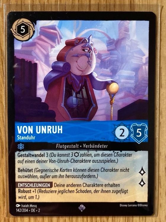 Von Unruh DE 142 Epic Disney Lorcana 2 Kaufen auf Ricardo
