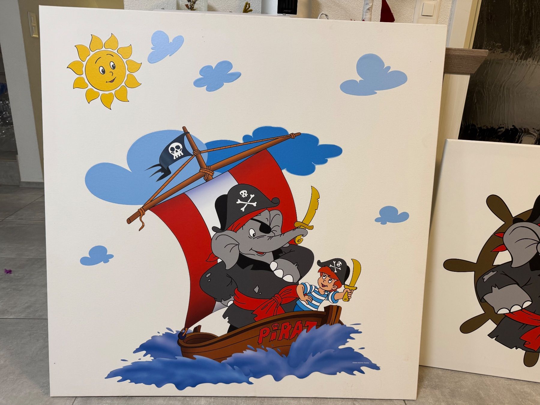 Poster & Bilder: Kinderzimmer Bilder, 2 Stk, Benjamin Blümchen , Top Zustand! – Gebraucht aus Diegten von Sandor29388 1