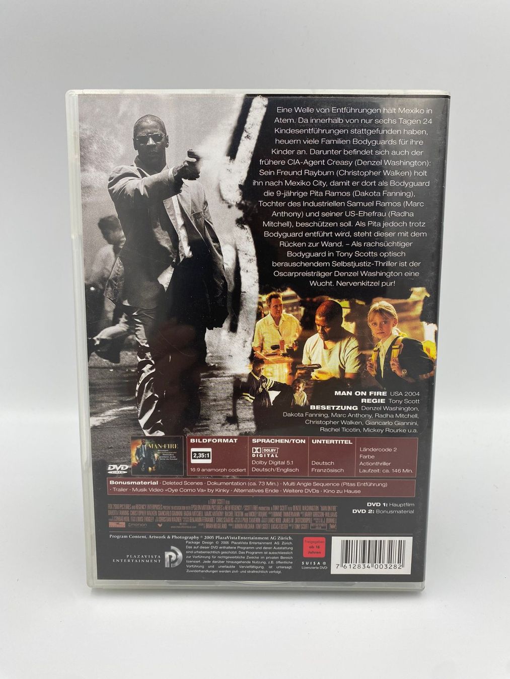 Alle DVDs: MAN ON FIRE - MIT DENZEL WASHINGTON - Versand nur CHF 2.50! – Gebraucht aus Siblingen von goodprice24 1