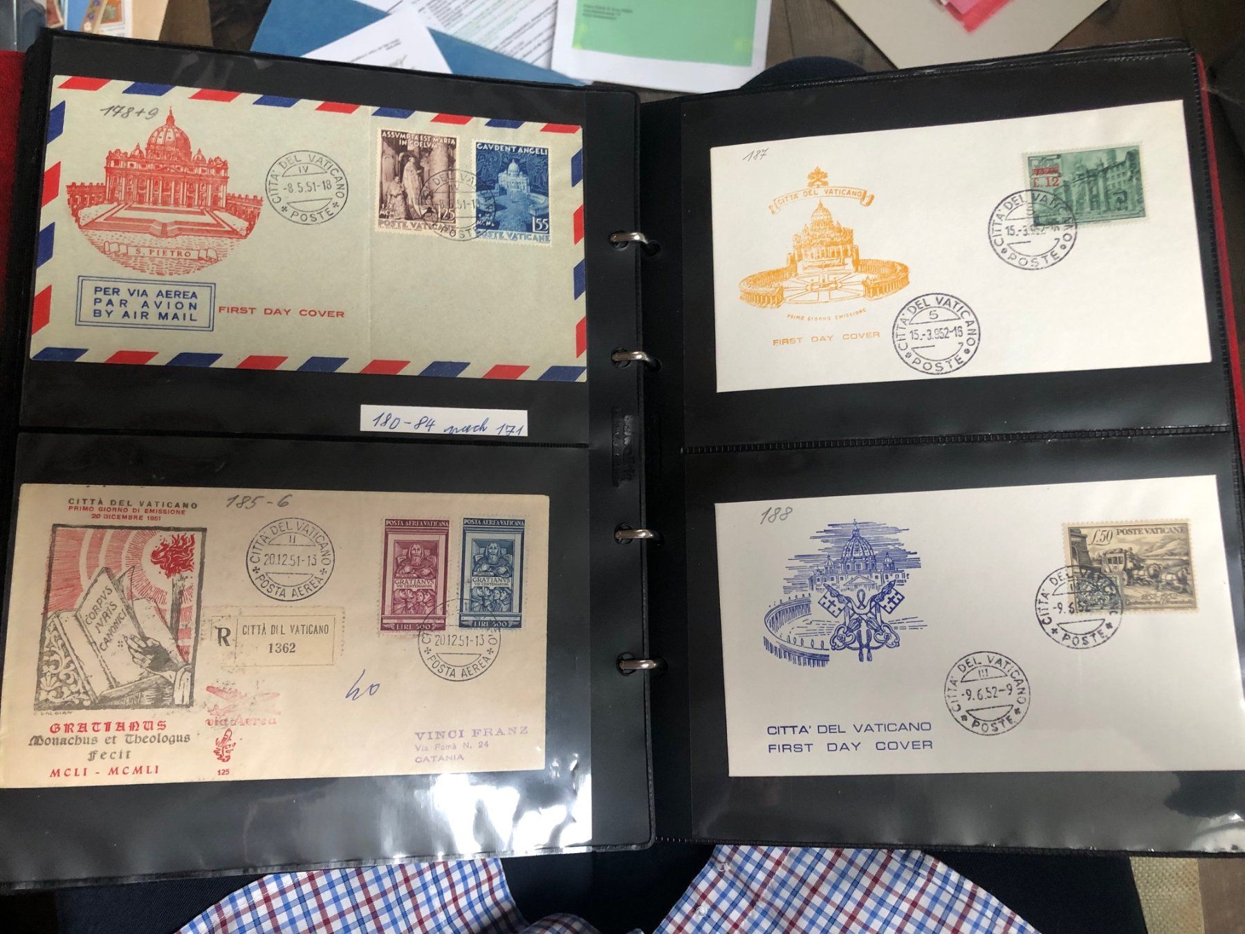 Alle Briefmarken: komplette Sammlung FDC/Briefe VATICANO - immenser Katalog ! – Gebraucht aus Lufingen von Rac0 9