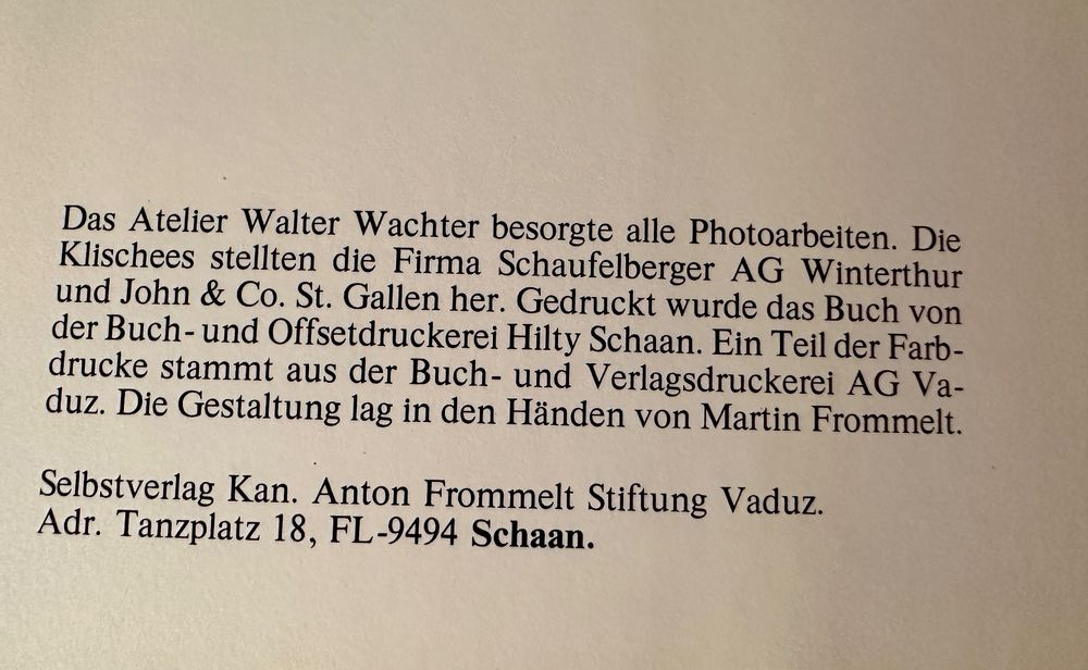 Martin Frommelt, Alexander Frick Anton Frommelt 18951975. Kaufen