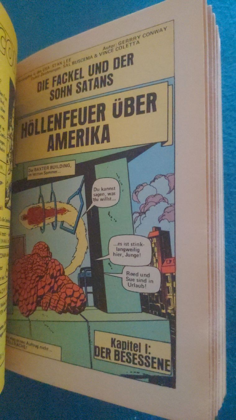 Fumetti: Die Fantastischen Vier Comic Taschenbuch Nr. 4 Marvel Condor – Usato da Niederscherli venduto da Mon_Art 7