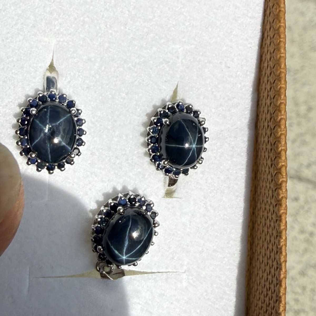 Boucles d'oreille: Phänomenale Sternsaphire: Ohrringe und Anhänger – Neuf avec emballage d'origine à Ebikon par elischka 5